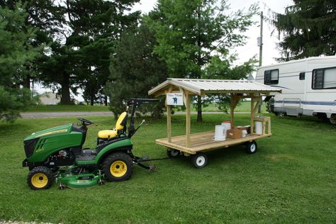 Harvest Wagon for a small Vegetable Farm Wagon Farm Stand, Vegetable Wagon Farm Stand, Road Side Stands, Farmstand On Wheels, Produce Wagon Farm Stand, Diy Road Side Produce Stand, Farm Hay Wagons, Farm Storage, Wicked Chicken