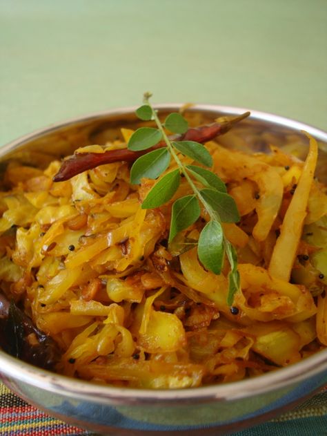 Cabbage fry recipe is an easy to make Andhra style recipe that goes well with rice and rotis. Cabbage subzi or vepudu uses simple ingredients and is quick to make. Non Veg Recipes, Indian Food Blog, Indian Vegetable Recipes, Andhra Recipes, Cabbage Stir Fry, Home Cooked Meals, Turmeric Recipes, Vegetarian Cabbage, Non Veg