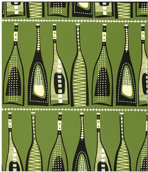 Serious Wallpaper, Bar Downstairs, Lucienne Day, 1950s Fabric, 1950s Patterns, Mid Century Illustration, Mid Century Modern Patterns, Motif Vintage, Mid Century Art