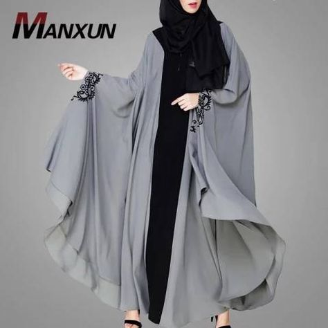 Dubai Abaya Fashion, Abaya Dress Muslim, Lace Abaya, Women Abaya, Moslem Fashion, Dubai Abaya, Open Abaya, Dress Muslim, Arab Women