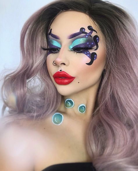 Yasmin Disney, Disney Halloween Makeup, Disney Villains Makeup, Ursula Makeup, Disney Inspired Makeup, I Had A Dream, Disney Makeup, Makeup Challenges, Green Eyeshadow