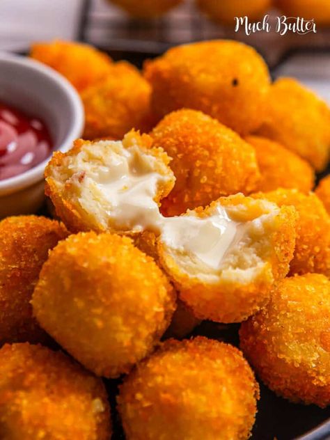 Cheese Potato Balls, Potato Cheese Balls Recipe, Cheese Nuggets, Potato Cheese Balls, Cheese Ball Recipe, Potato Cheese, Fast Foods, Cheese Ball Recipes, Food Babe