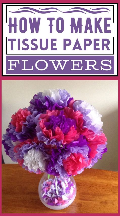 How To Make Tissue Paper Flowers Tissue Paper Flowers Diy Easy, Flowers Diy Easy, Easy Tissue Paper Flowers, Paper Flowers Making, Make Tissue Paper Flowers, Flowers At Home, Paper Flowers Diy Easy, Tissue Paper Flowers Diy, Making Flowers