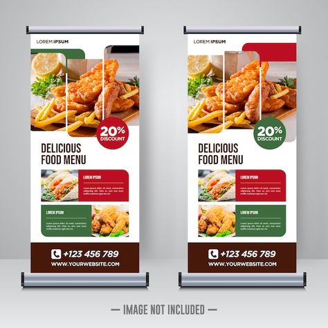 Premium Vector | Food and restaurant roll up banner design template Xbanner Design, Banner Snack, Chef Table, Pull Up Banner Design, Roll Up Banner Design, Rollup Banner Design, Roll Banner, Standee Design, Roll Up Design