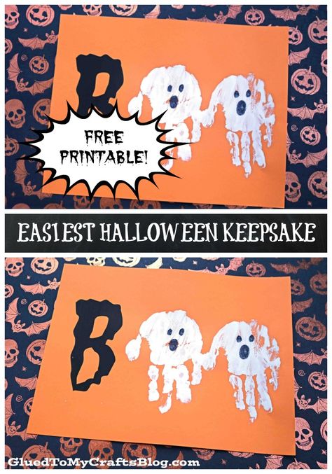 Easy Halloween Craft, Moldes Halloween, Dekorasi Halloween, Halloween Infantil, Halloween Crafts Preschool, Halloween Fest, Halloween Crafts For Toddlers, October Crafts, Carte Halloween