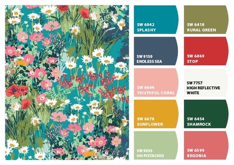 ColorSnap by Sherwin-Williams – ColorSnap by Jennifer C. Sunroom Colors Schemes, Sunroom Colors, Sherwin Williams Color Palette, Sherwin Williams Colors, Paint Palette, Sherwin Williams, Color Pallets, Decorating Tips, Color Combos