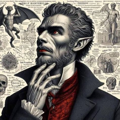 (20+) Facebook Victorian Vampire Art, Victorian Monster, Classic Horror Movies Posters, Vampire Illustration, Victorian Vampire, Fantasy Witch, Horror Vintage, Day Of The Dead Art, Vampire Love