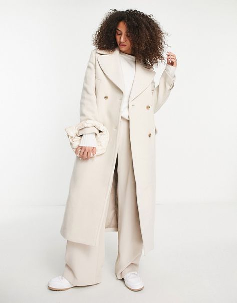 Manteaux et vestes par & Other Stories Il ne te reste plus qu'à l'enfiler avant de partir Col cranté Patte de boutonnage Poches fonctionnelles Coupe longue Coupe décontractée Long Tan Coat Outfit, Creme Outfit, Wool Maxi Coat, Scrub Corpo, Tan Coat, Beige Coat, Jacket Beige, Maxi Coat, Beige Style