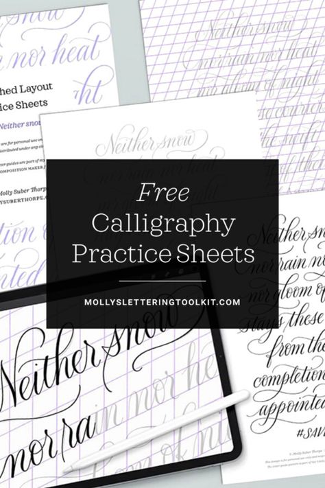 Calligraphy Practice Sheets Printable, Calligraphy Practice Sheets Free, Practice Calligraphy Sheets, Calligraphic Fonts, Cursive Letters Fancy, Calligraphy Flourishing, Calligraphy Practice Sheets, Romantic Script Fonts, Alphabet Practice Sheets