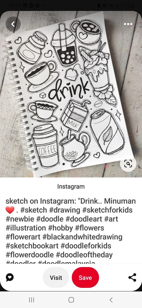 Fast Food Doodle Art, Doodle Art Drawing Coloring Pages, Doodle Art Journals Ideas, Easy Doodle Art Drawing Aesthetic, Cool Doodles Aesthetic, Easy Doodle Art Simple Aesthetic, Best Doodle Art, Easy Doodle Art Drawing, Doddleoddle Art