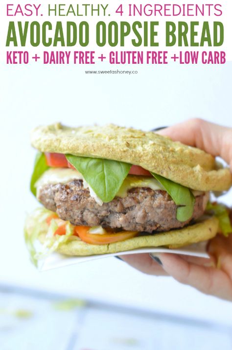 Oopsie bread recipe keto, low carb buns dairy free made of avocado! Easy, gluten free burger buns. #keto #oopsiebread #burgerbuns #lowcarb Dinner Recipes With Hamburger, Dairy Free Cloud Bread, Oopsie Bread Recipe, Recipes With Hamburger, Keto Hamburger Buns, Oopsie Bread, Keto Hamburger, Burger Ideas, Low Carb Bun