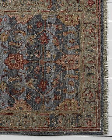 French Floor, Trip To India, Lotus Pattern, Hooked Wool, Lotus Design, Garnet Hill, 3x5 Rug, Wool Rugs, Traditional Area Rugs