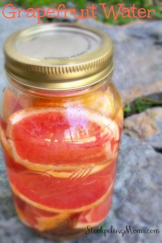 Grapefruit Water, Grapefruit Recipes, Cleanse Your Liver, Detox Waters, Infused Water Recipes, Fruit Infused Water, Detox Water Recipes, Spa Water, Beverage Recipes