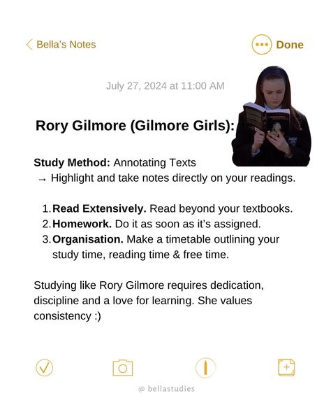 Study Like Rory Gilmore, Gilmore Study, Rory Gilmore Study, Annotating Text, University Lifestyle, Romanticizing School, Have A Great Sunday, Study Trip, Study Methods