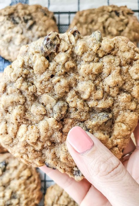 Just like Grandma made, with tricks from her to make them the softest ever and with the plumpest raisins! Simple, homemade, moist, and made from scratch cookies that will be your favorite old-fashioned cookie recipe!