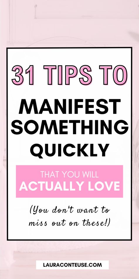 a pin that says in a large font How to Manifest Something Quickly How To Manifest What You Want Fast, How To Manifest Seeing Someone, How To Properly Manifest, Manifestation Dos And Donts, Manifest Fast, How To Manifest Popularity, Manifestation Prayer, Manifestation Techniques, Manifestation Tips