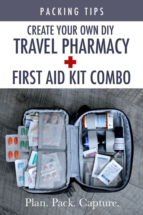 Travel Emergency Kit Diy, First Aid Kit For Travel, International Travel Medicine Kit, Cruise First Aid Kit Diy, Diy First Aid Kit For Car, Packing Medicine For Travel, Uk Trip Ideas, Medicine Bag Travel, How To Pack Medicine For Travel