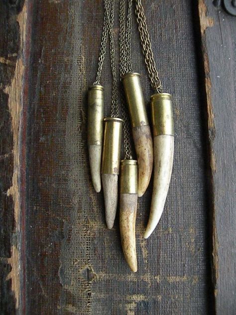 Antler tip bullet shell necklace chain rustic upcycled | Etsy Bullet Shell Jewelry, Bullet Casing Crafts, Bullet Casing Jewelry, Deer Antler Crafts, Deer Antler Jewelry, Antler Ideas, Bullet Crafts, Antler Crafts, Bullet Art