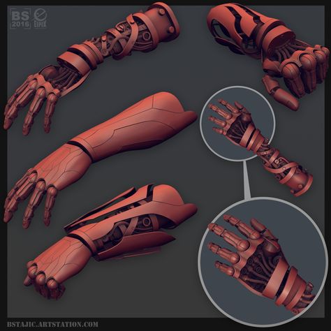 Robot Arm Concept, Fantasy Prosthetic Arm, Cybernetic Arm, Robot Hand, Robotic Arm, Futuristic Armour, Marvel Characters Art, Cyberpunk Aesthetic, Cyberpunk Character