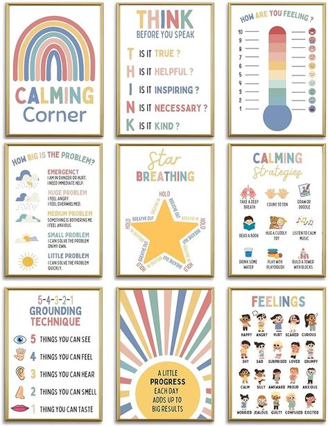 Time Out Corner Ideas Calm Down, Calm Corner Decoration, Calm Corner Resources, The Calm Classroom, Calm Down Corner Classroom 3rd Grade, Calming Corner Anchor Chart, Calming Corner Classroom Posters, Mindfulness Corner In Classroom, Calm Down Center Preschool