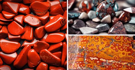 12 Different Types of Jasper With Pictures (And 4 Wannabe Jaspers) Types Of Jasper, Jasper Rock, Rock Tumbling, Wooden Pattern, Rock Types, Green Jasper, Rock Hounding, Picture Jasper, Jasper Stone