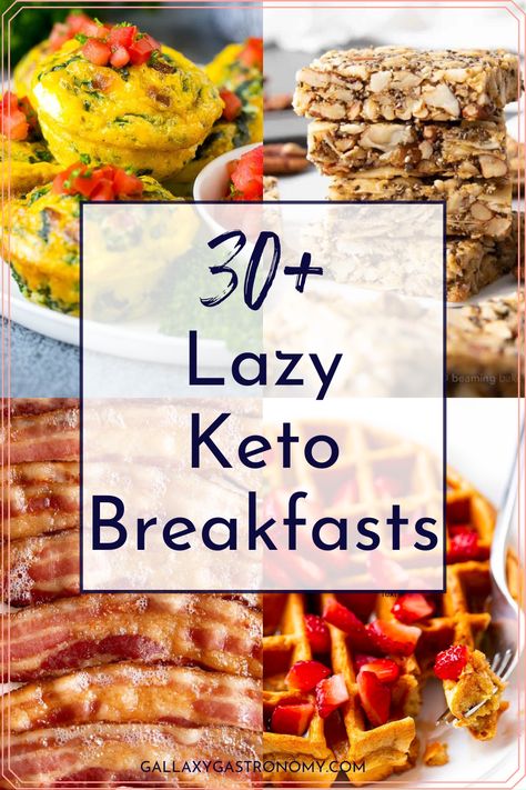 Looking for quick and easy keto breakfast recipes? I've got you! From classics like eggs and bacon to treats like peanut butter bars, this Lazy Keto Breakfast Roundup has something the whole family will enjoy! Lazy Keto Breakfast, Easy Keto Breakfast Recipes, Easy Keto Breakfast, Quick Keto Breakfast, Keto Breakfasts, Keto Breakfast Recipes, Eggs And Bacon, Lazy Keto, Breakfast Low Carb