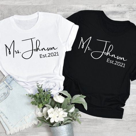 Hubby Wifey Shirts, Couples Shirts, Married Shirt, Groom Shirts, Wedding Shirt, Mrs Shirt, Honeymoon Shirts, Husband Shirts, Wedding Shirts