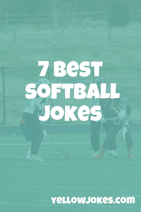 7 Best Softball Jokes Softball Jokes Hilarious, Softball Jokes, Travel Softball, Softball Memes, Jokes Hilarious, Girls Softball, Softball Team, Softball Players, To My Parents