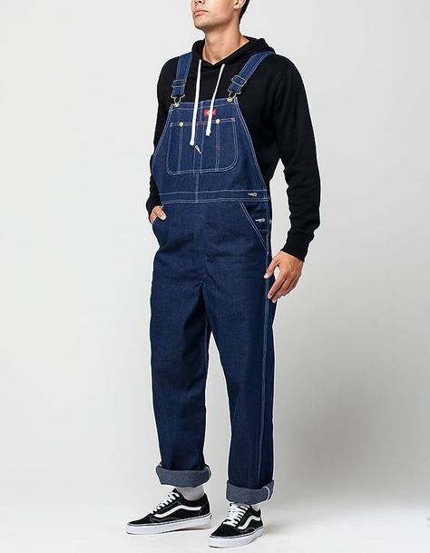 A throwback feel Denim Overall Dickies Overalls Outfit, Denim Man, Dickies Overalls, Make Money On Amazon, Overalls Denim, Mens Overalls, Overalls Outfit, Work Uniforms, Bib Overalls