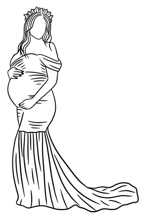 Pregnant Illustration Art, Pregnant Women Drawing, Pregnant Sketch, Pregnant Drawing, Couple Maternity Poses, Couple Maternity, Maternity Photoshoot Outfits, Pregnancy Art, Flat Drawings