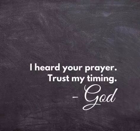 “I heard your prayer. Trust my timing” ~ God. #KWMinistries God Guide Me, Trust Gods Timing, Time God, Christian Bible Verses, Silhouette Ideas, Faith Prayer, Bible Prayers, Thank You God, Christian Bible