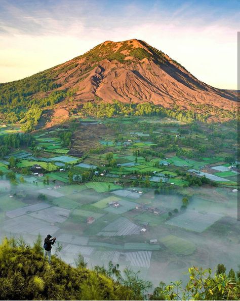 Kintamani Mountain - Bali Indonesia. Photo by IG @irhazzamil Nyepi Day, Wonders Of Nature, Dubai Travel, Tropical Rainforest, Bali Travel, Alam Yang Indah, Asia Travel, Aerial View, Cruises