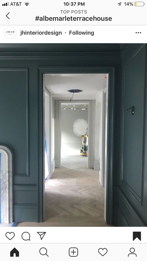 Farrow And Ball Inchyra Blue, Getting Prettier, Jessica Helgerson, Blue Hallway, Inchyra Blue, Santa Isabel, Bedroom Wall Paint, Living Room Update, Home Entrance Decor