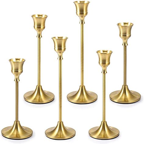 Gold Candle Stick Holders, Gold Taper Candle Holders, Gold Taper Candles, Gold Candlesticks, Gold Candlestick Holders, Gold Candelabra, Candelabra Centerpiece, Glass Tealight Candle Holders, Gold Candle