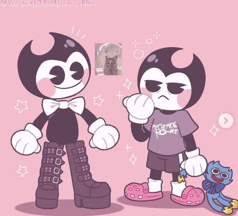 Babtqftim Fanart, Bendy Fanart, Bendy Y Boris, Bambi Art, Ink Demon, Really Cool Drawings, Goth Wallpaper, Hand Drawing Reference, Ink Machine