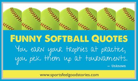 Funny Softball Quotes and Sayings.  http://buff.ly/2nozMu9  Instagram captions, Facebook captions, team apparel, programs and more. Softball Quotes Funny, Softball Quotes Short, Softball Sayings Quotes, Softball Sayings, Funny Softball Awards, Catcher Quotes Softball, Softball Confidence Quotes, Softball Pitcher And Catcher Quotes, Softball Pitcher Quotes Fastpitch