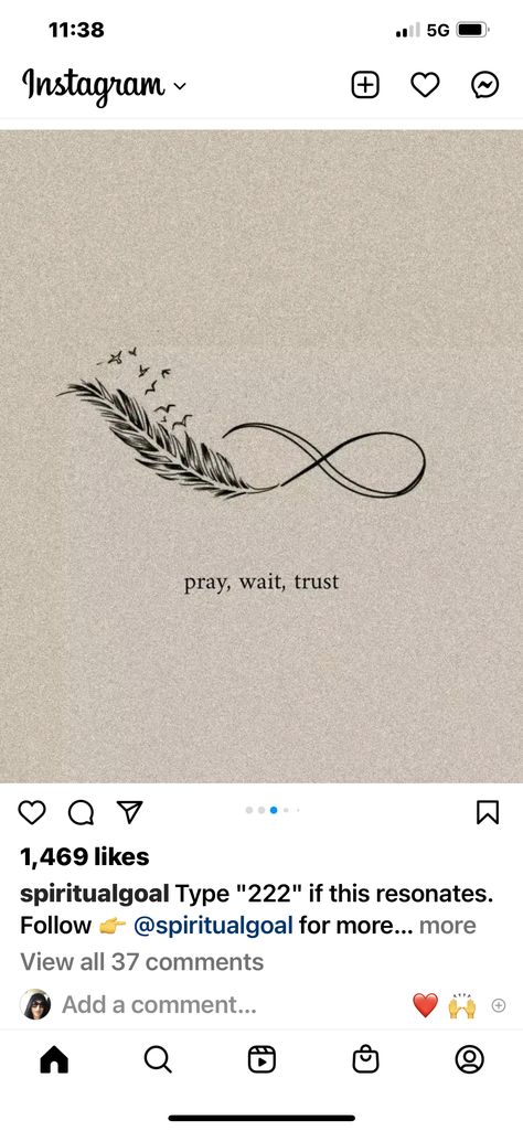 Trust The Journey Tattoo, Thank God Tattoo, Pray Tattoo, Prayer Tattoo, Journey Tattoo, Holy Spirit Tattoo, Pray Wait Trust, God Tattoos, Waiting On God