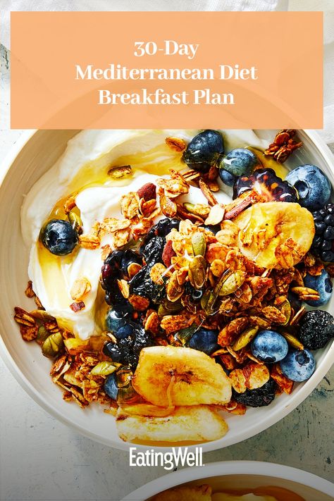 Survivor Diet, Medditeranean Diet, Mediterranean Diet Recipes Breakfast, Heart Healthy Breakfast, Yogurt Diet, Mediterranean Diet Breakfast, Mediterranean Recipes Healthy, Mediterranean Breakfast, Mediterranean Diet Recipes Dinners