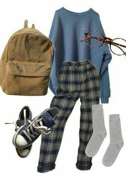 Blue Grunge Outfit, Chanclas Aesthetic, Blue Grunge, Look Grunge, Grunge Outfit, Tomboy Style Outfits, Swaggy Outfits, Tomboy Fashion, Character Outfits