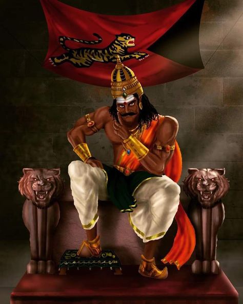 Raja Raja Cholan King Hd Wallpaper, Raavanan King Wallpaper, Ravana Wallpaper, Tamil Warrior, Ravana Images Hd, Tamil Kings, Raja Raja Cholan, Ravana King, Hindu King