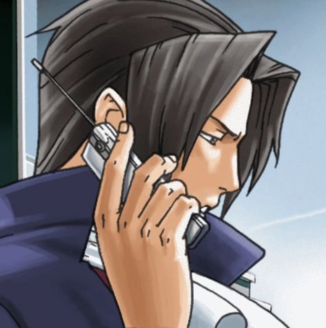 Ace Attorney Pfp Edgeworth, Narumitsu Matching Icons, Miles Edgeworth Pfp, Edgeworth Pfp, Edgeworth Icon, Ace Attorney Official Art, Miles Edgeworth Icon, Phoenix Wright Icon, Miles Edgeworth