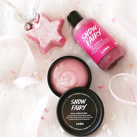 OH MY GOD! Do you like Snow Fairy? Then Guess What... Bath Asthetics, Snow Fairy Lush, Lush Snow Fairy, Fresh Cosmetics, Body Conditioner, Lush Bath, Lush Products, Lush Cosmetics, Snow Fairy