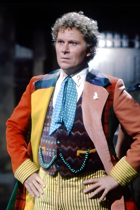 The classic Doctor Who story ‘Vengeance on Varos’ came in Colin Baker’s first season, and pushed the boundaries of family entertainment. What was it about this 1985 story that made such an impact? Colin Baker Doctor Who, Doctor Who Christmas, New Doctor Who, Colin Baker, Doctor Who Companions, Doctor Who Merchandise, Classic Doctor Who, The Faceless, Sci Fi Tv