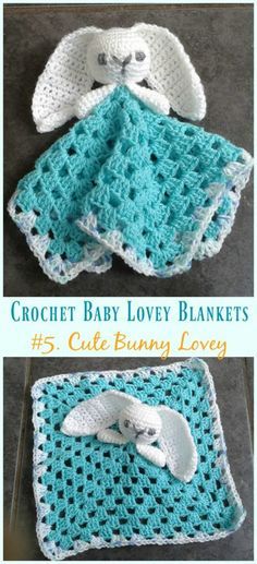 Cute Bunny Lovey Crochet Free Pattern - Baby #Lovey; #Blanket; Security Comforter Free #Crochet; Patterns Crochet Baby Lovey, Lovey Free Pattern, Crochet Lovies, Crochet Lovey Free Pattern, Crochet Security Blanket, Crochet Baby Ideas, Crochet Baby Blanket Beginner, Baby Easter Gifts, Rabbit Ideas