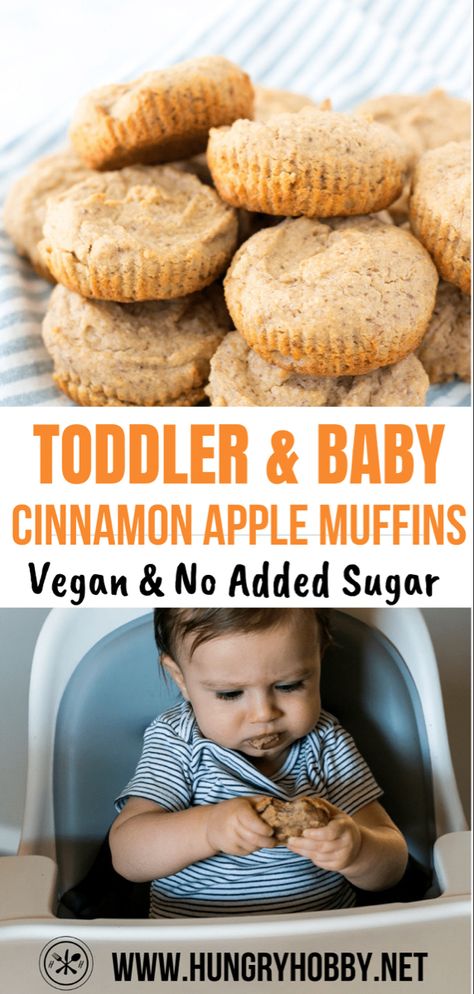 Breakfast Toddler, Healthy Toddler Muffins, Healthy Muffins For Kids, Toddler Muffins, Baby Muffins, Baby Breakfast, Muffins Healthy, Muffins Vegan, Toddler Breakfast