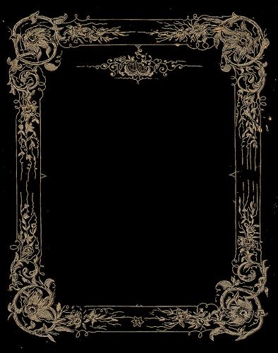 The | Flickr - Photo Sharing! Dark Floral Design, Book Frame Design, Frame Overlay, Floral Overlay, Book And Frame, Photo Frame Design, Vintage Book Covers, Floral Frame, Dark Floral