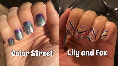 Battle of the Nail Polish Strips: Color Street vs. Lily and Fox Fox Nails, Nail Color Combos, Nail Design Video, Pretty Nail Colors, Holiday Nail Designs, Nail Art Designs Summer, Toenail Polish, Pretty Nail Designs, Best Nail Polish