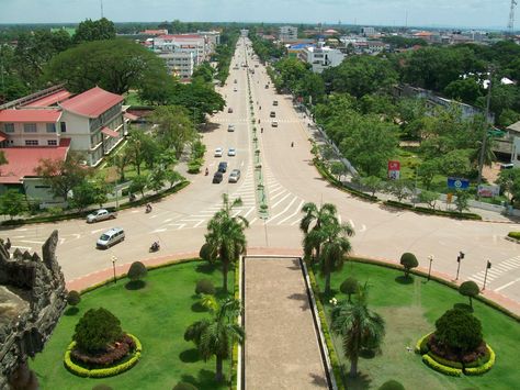 VIENTIANE PANORAMA As the capital city of Laos, Vientiane Capital is now taking on a very modern environment. Which is mix of Lao culture and French colonial architecture that dominates some parts of the city, this is rapidly becoming one of Asia’s must-visit  cities. Laos City, Lao Culture, French Colonial Architecture, Laos Culture, Vientiane, French Colonial, Asian History, Colonial Architecture, Landscape Background