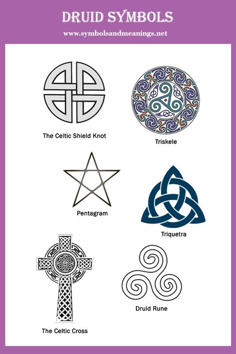 Druid Symbols, Their Meanings And Uses Druid Tattoo, Druid Symbols, Symbol Tattoos With Meaning, Celtic Shield Knot, Celtic Symbols And Meanings, Celtic Tattoo Symbols, Symbols And Their Meanings, Viking Tattoo Symbol, Celtic Druids