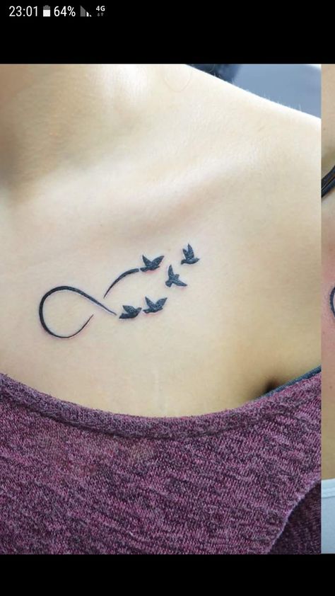 Bonito Tatuaje me gusta Bird Tattoo Wrist, Infinity Tattoo Designs, Tato Henna, Inspiration Tattoos, Small Meaningful Tattoos, Infinity Tattoos, Cute Tattoos For Women, Tattoo Feminina, Up Tattoos